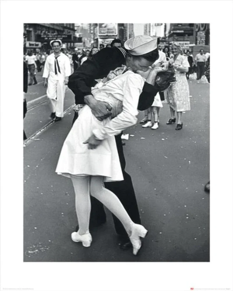 Kunstdruck Time Life - War Time Kiss 40x50cm