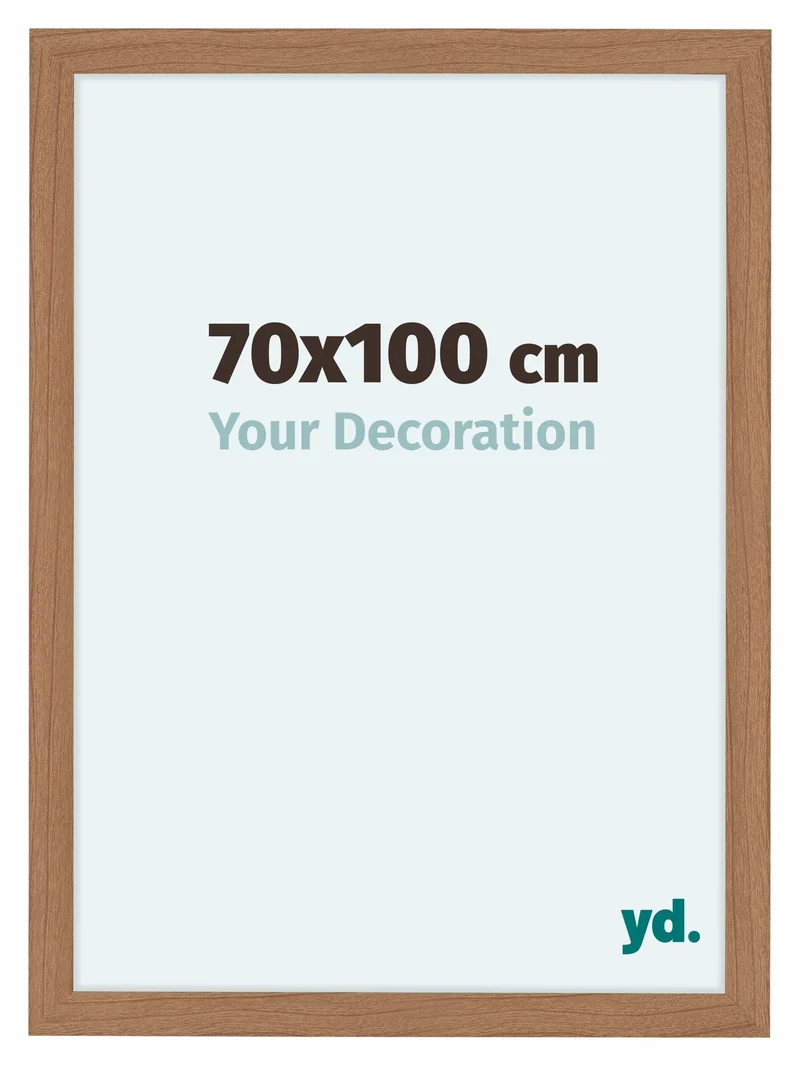 Bilderrahmen 70x100 cm - Nussbaum Hell - MDF - Como