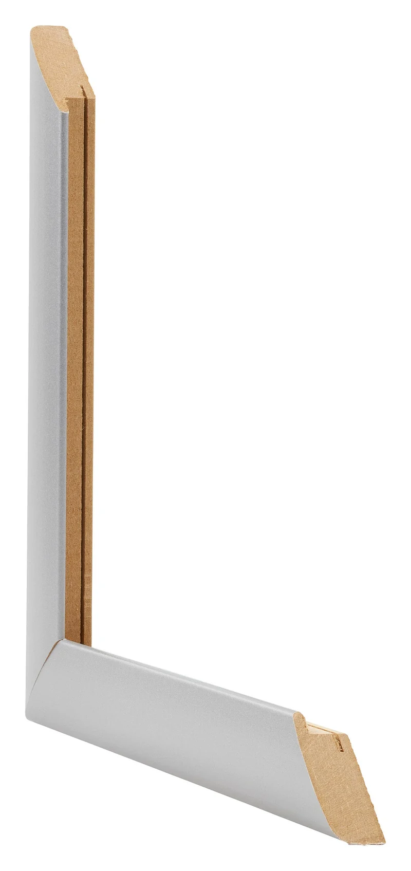 Bilderrahmen 40x40 cm - Silber Matt - MDF - Como