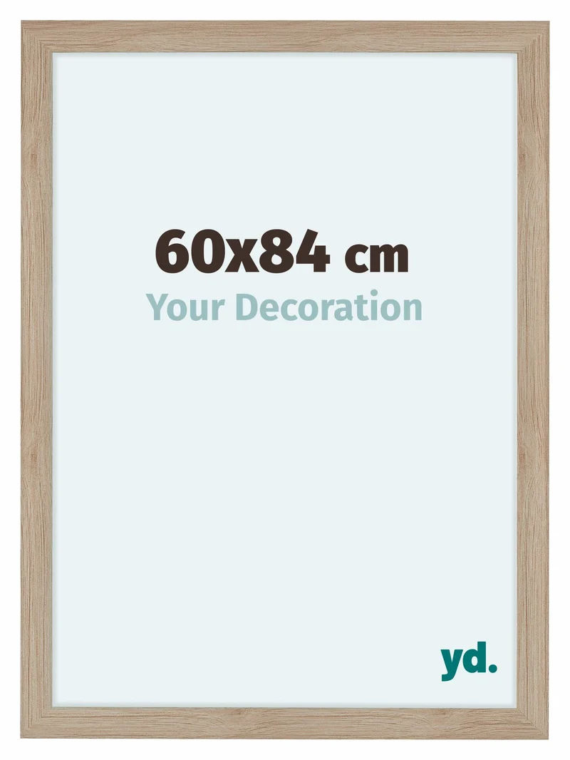 Bilderrahmen 60x84 cm - Eiche Hell - MDF - Como
