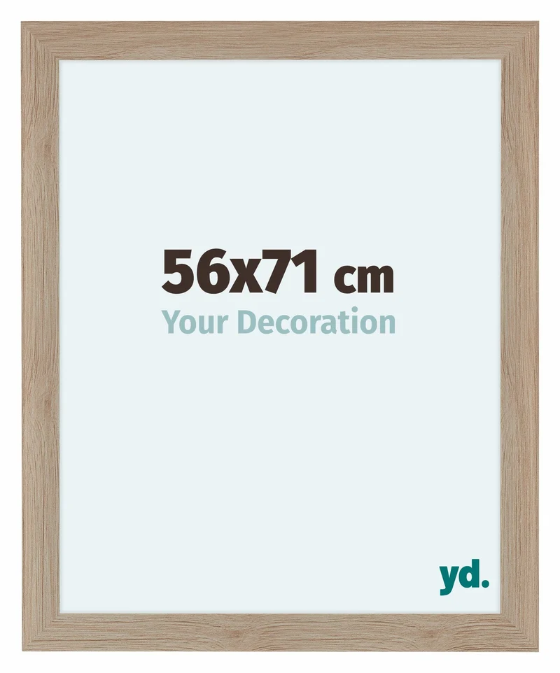 Bilderrahmen 56x71 cm - Eiche Hell - MDF - Como