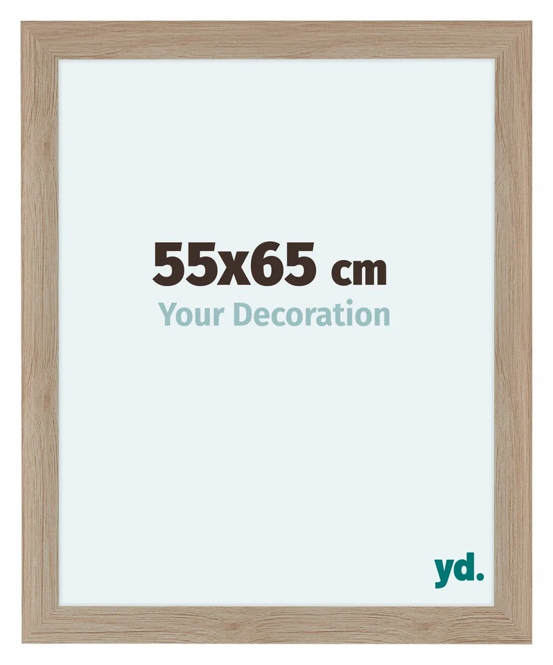Bilderrahmen 55x65 cm - Eiche Hell - MDF - Como