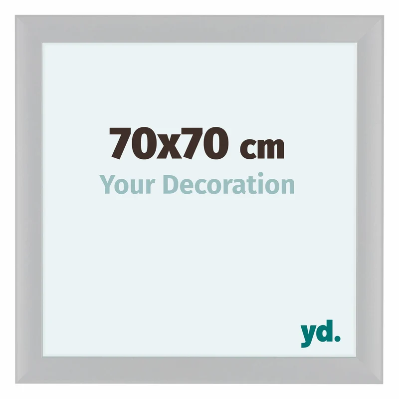 Bilderrahmen 70x70 cm - Weiß Hochglanz - MDF - Como
