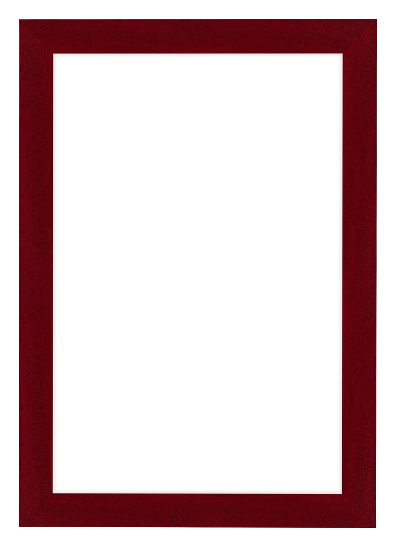 Bilderrahmen 60x90 cm - Weinrot Gewischt - MDF - Como