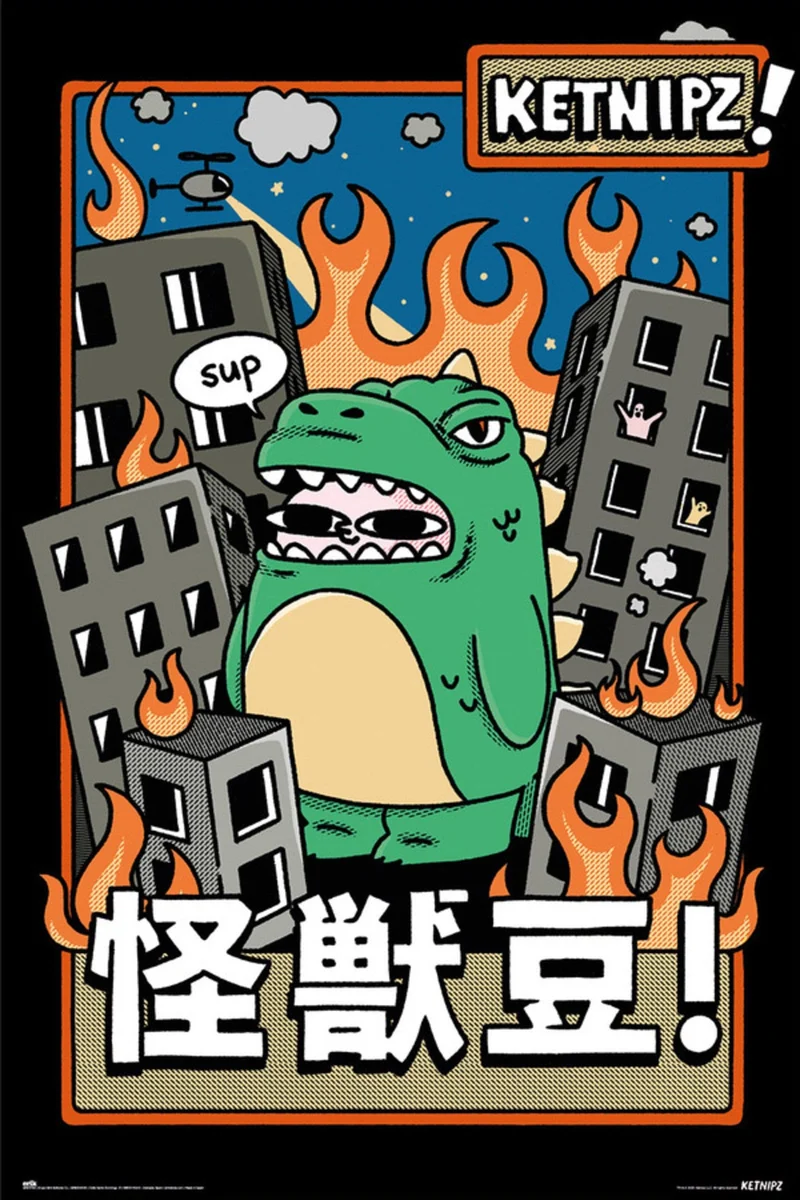 Poster Ketnipz - Beanzilla 61x91,5cm