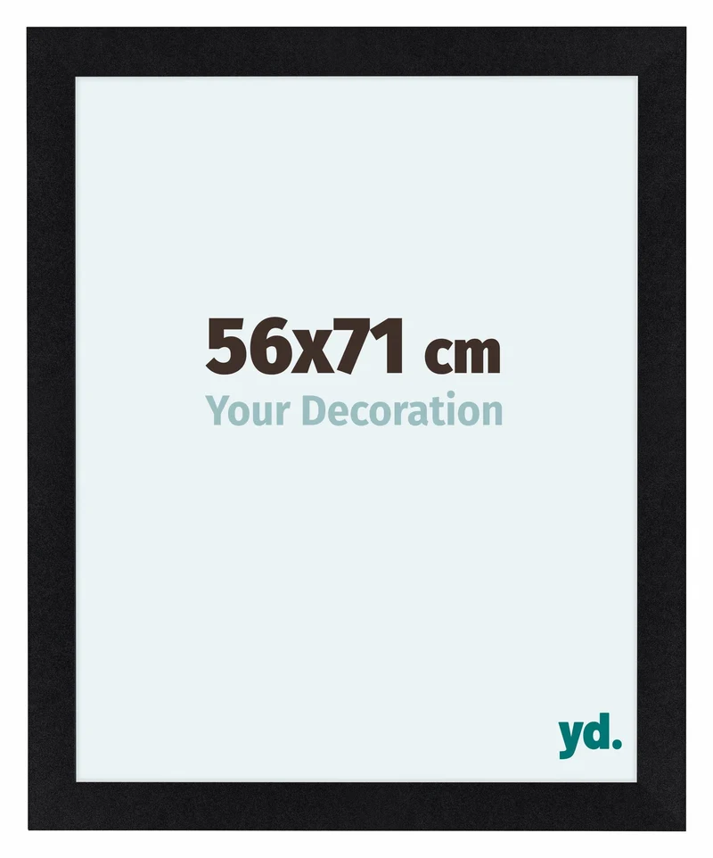 Bilderrahmen 56x71 cm - Schwarz Matt - MDF - Como