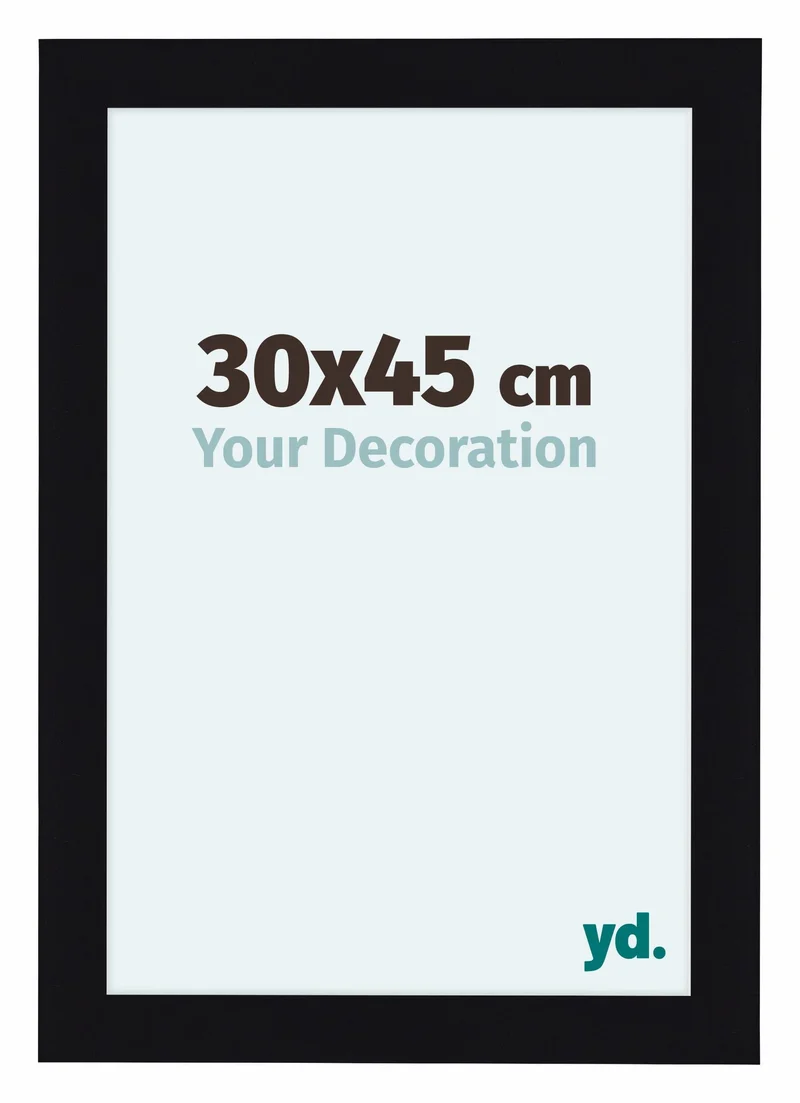 Bilderrahmen 30x45 cm - Schwarz Hochglanz - MDF - Como