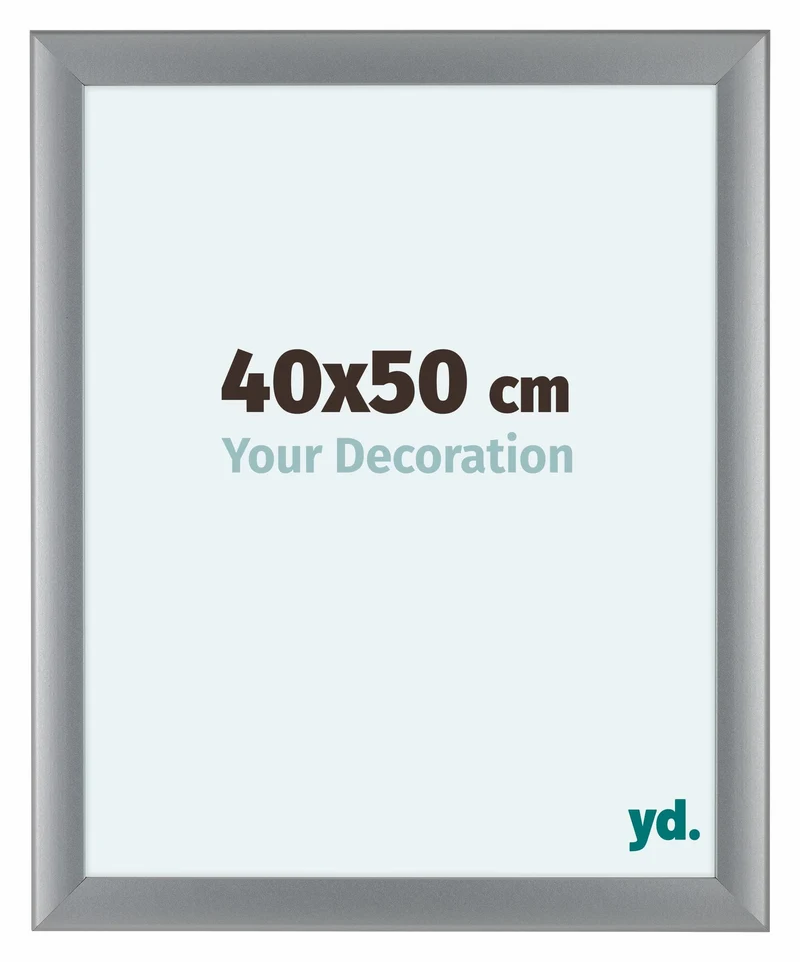 Bilderrahmen 40x50 cm - Silber Matt - MDF - Como