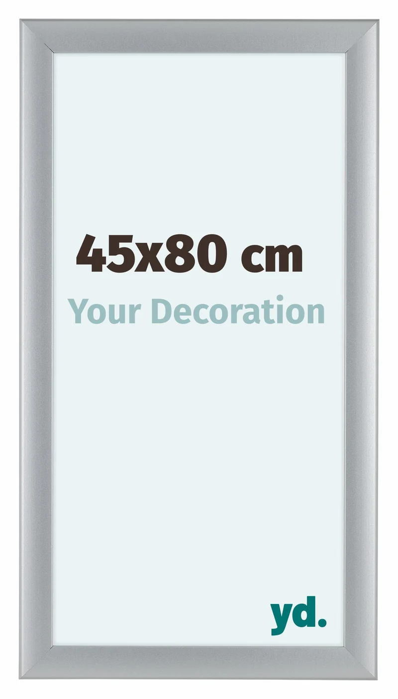 Bilderrahmen 45x80 cm - Silber Matt - MDF - Como