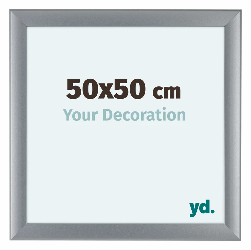 Bilderrahmen 50x50 cm - Silber Matt - MDF - Como