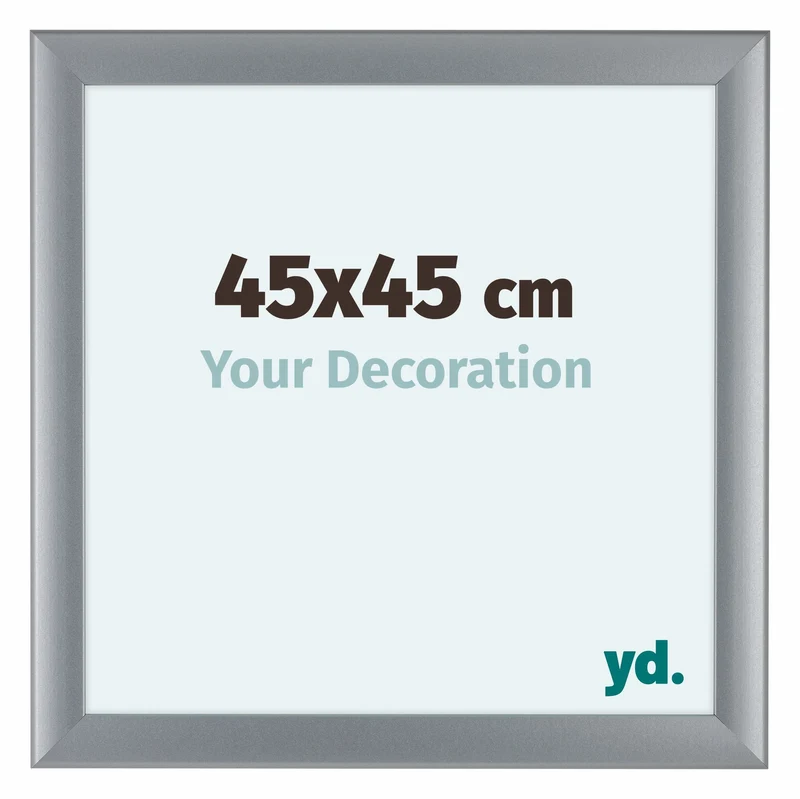 Bilderrahmen 45x45 cm - Silber Matt - MDF - Como