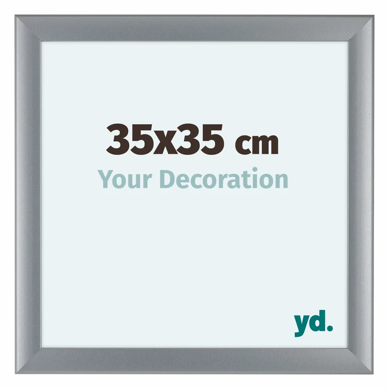 Bilderrahmen 35x35 cm - Silber Matt - MDF - Como