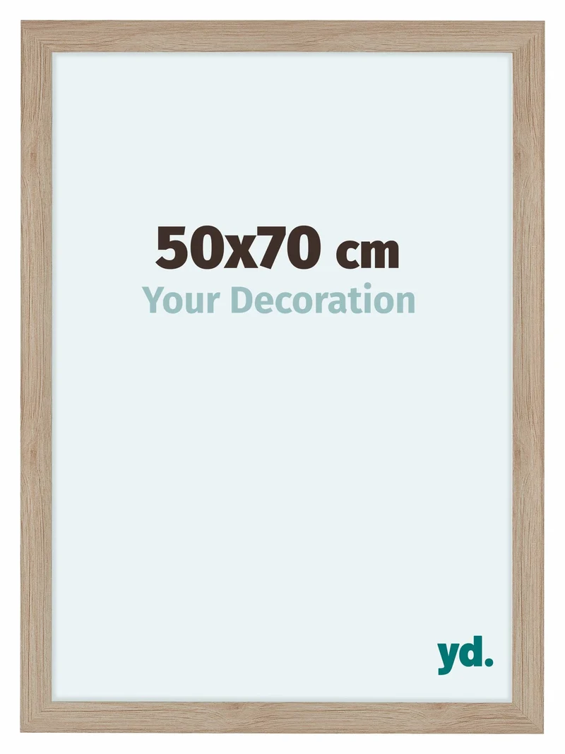 Bilderrahmen 50x70 cm - Eiche Hell - MDF - Como