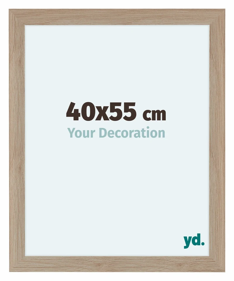 Bilderrahmen 40x55 cm - Eiche Hell - MDF - Como
