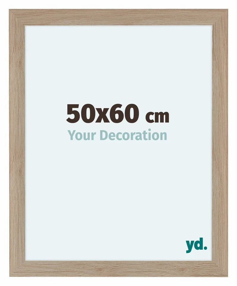 Bilderrahmen 50x60 cm - Eiche Hell - MDF - Como