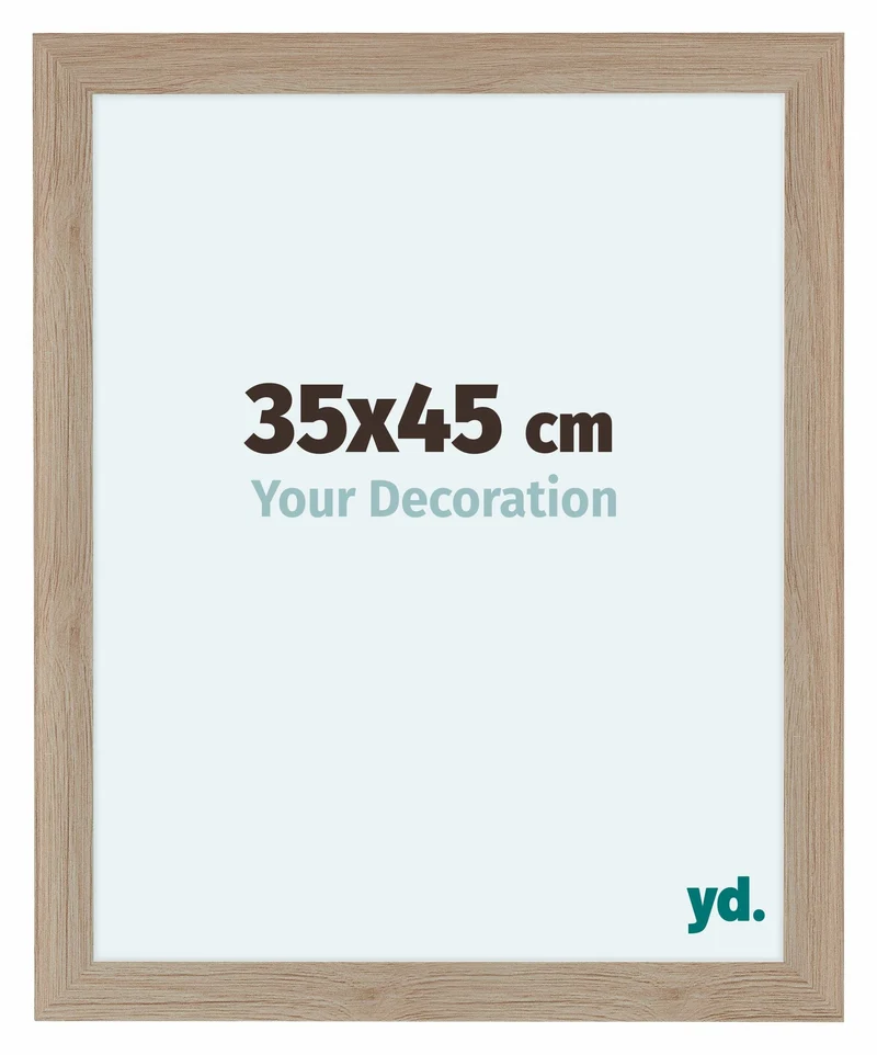 Bilderrahmen 35x45 cm - Eiche Hell - MDF - Como