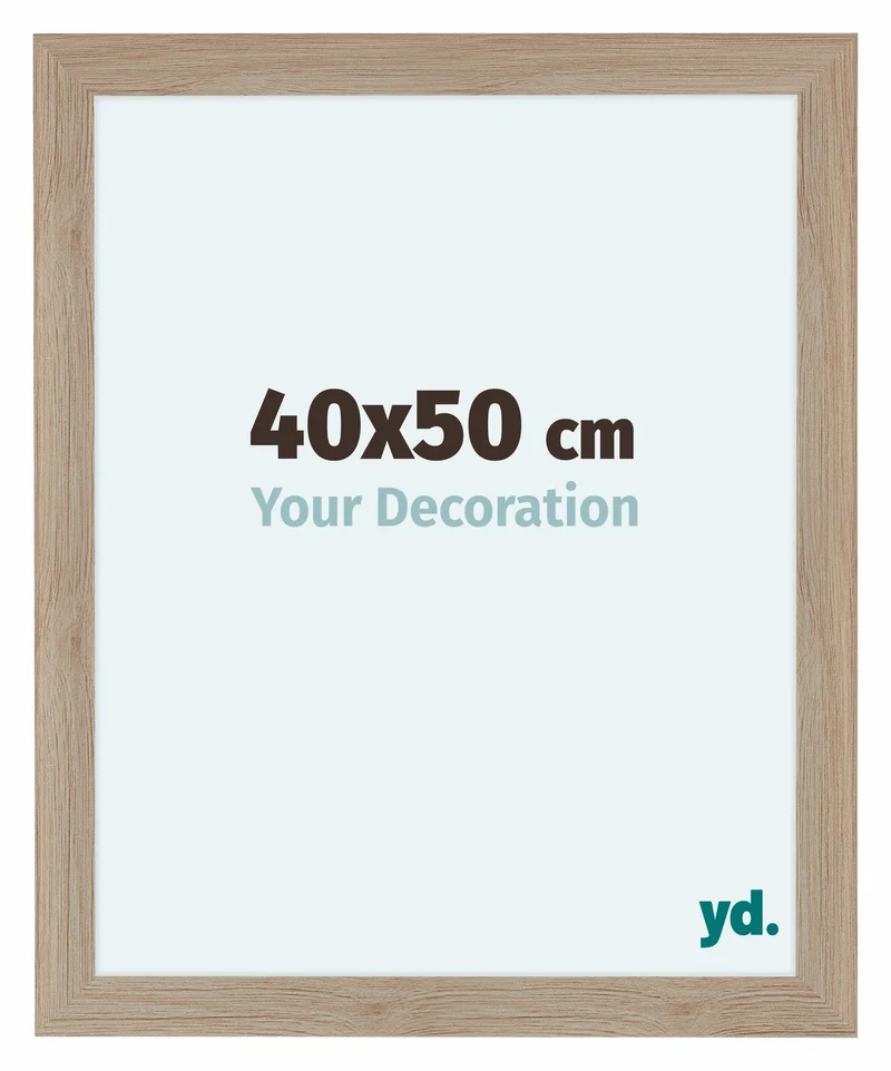 Bilderrahmen 40x50 cm - Eiche Hell - MDF - Como
