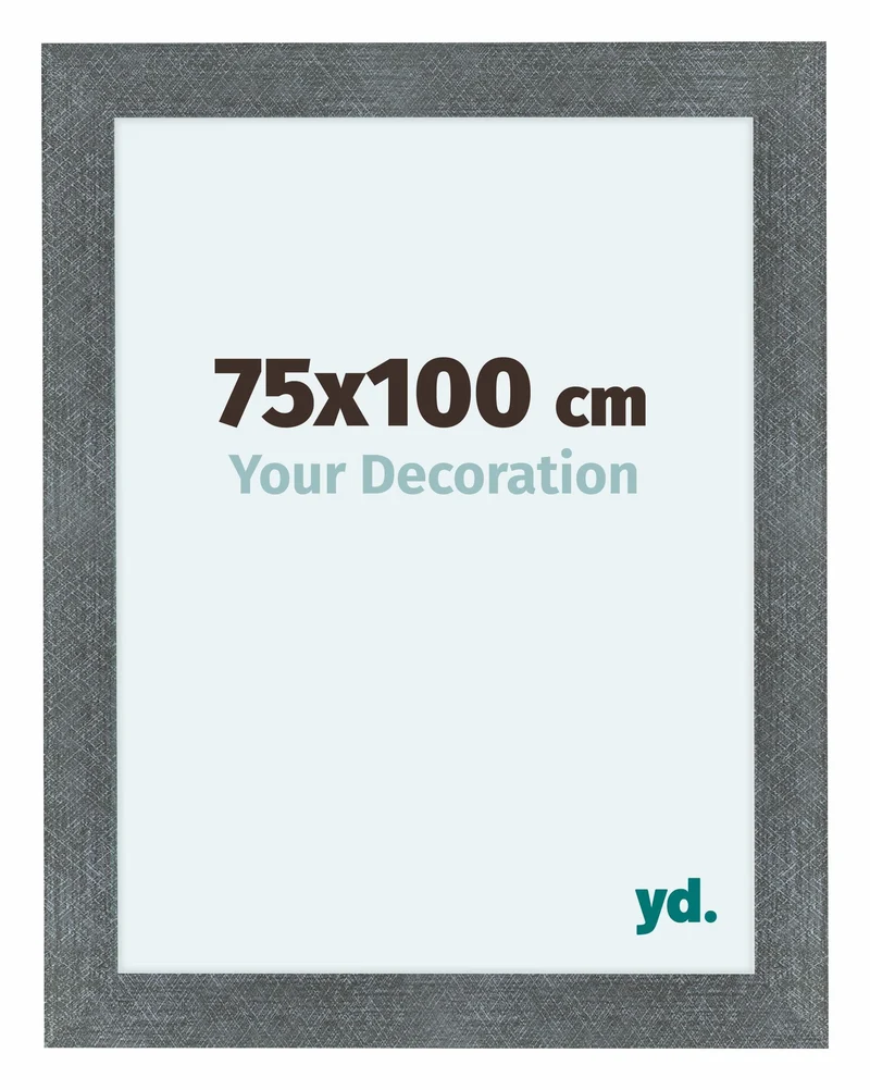 Bilderrahmen 75x100 cm - Eisen Gewischt - MDF - Como