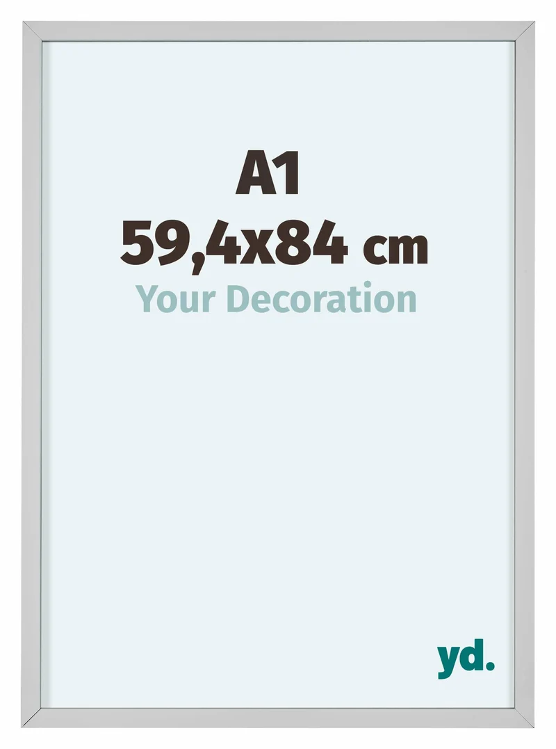 Bilderrahmen 59,4x84 cm - Weiß - Aluminium - Virginia