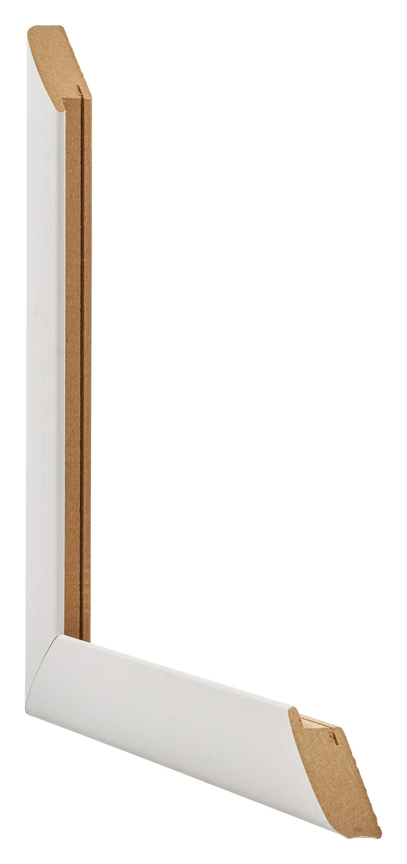 Bilderrahmen 75x100 cm - Weiß Gemasert - MDF - Como