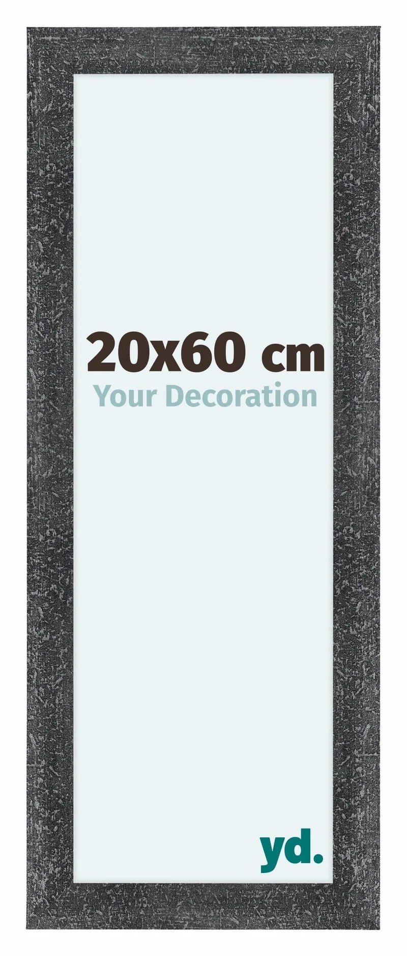 Bilderrahmen 20x60 cm - Grau Gewischt - MDF - Como