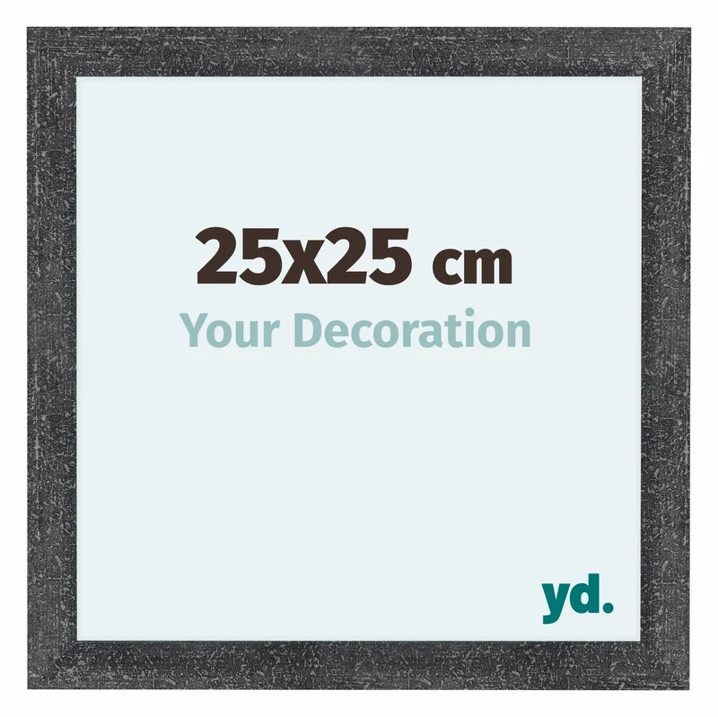 Bilderrahmen 25x25 cm - Grau Gewischt - MDF - Como