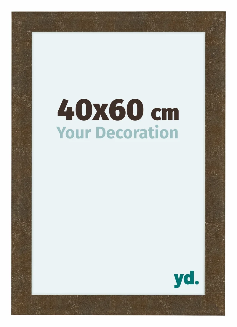 Bilderrahmen 40x60 cm - Gold Antik - MDF - Como