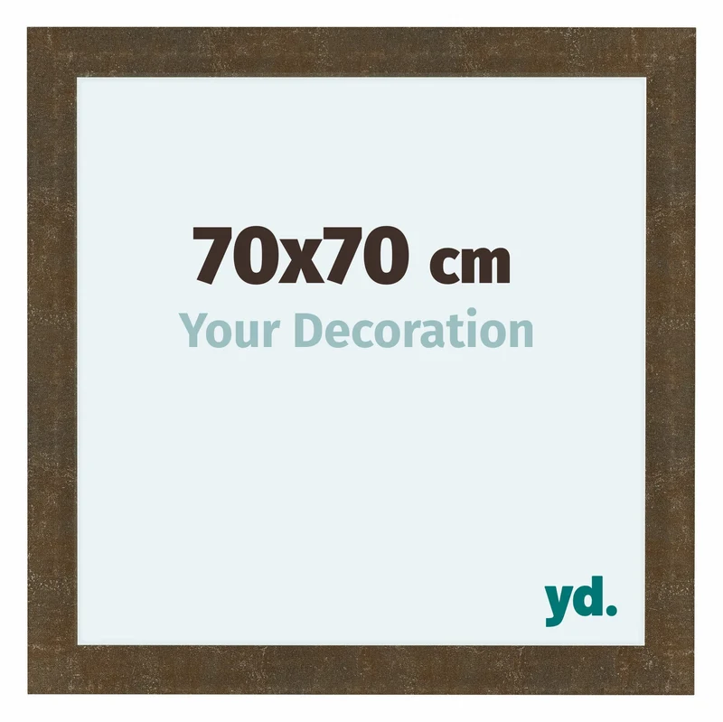 Bilderrahmen 70x70 cm - Gold Antik - MDF - Como
