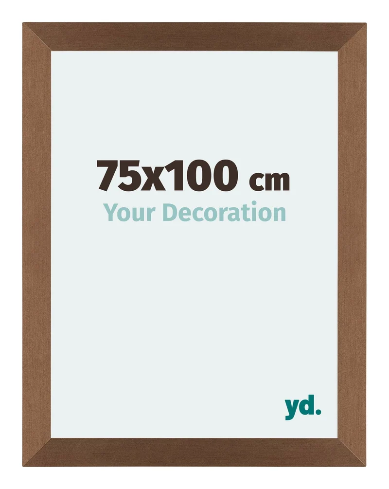Bilderrahmen 75x100 cm - Kupfer Dekor - MDF - Mura