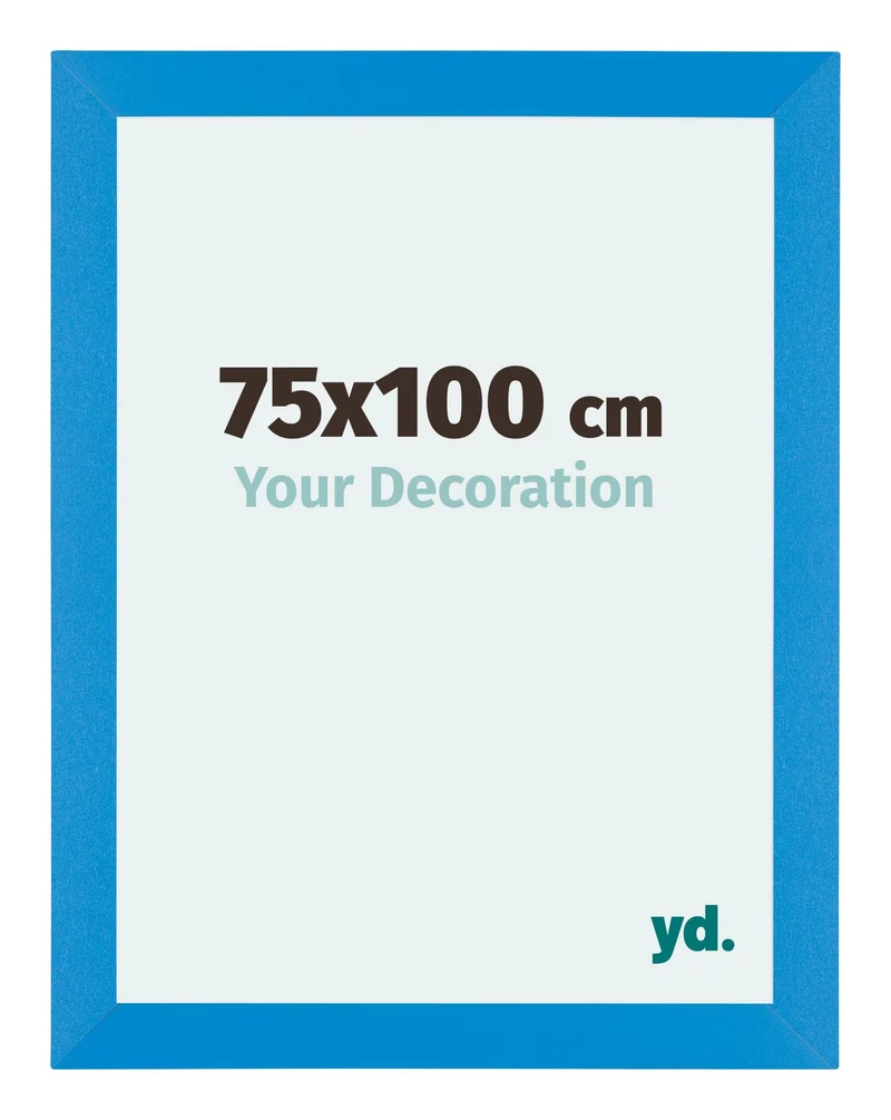 Bilderrahmen 75x100 cm - Hellblau - MDF - Mura