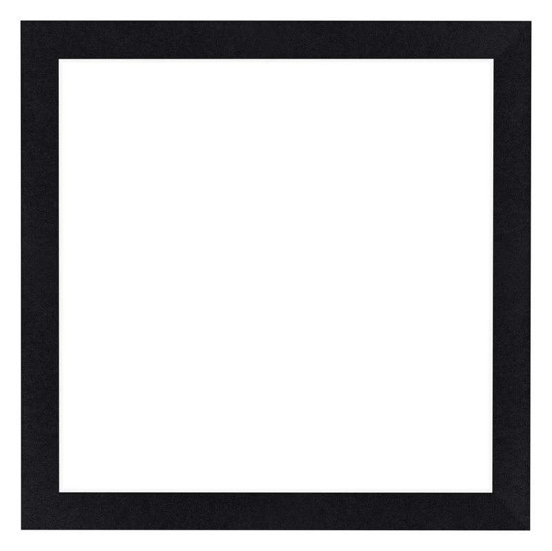 Bilderrahmen 60x60 cm - Schwarz Matt - MDF - Como