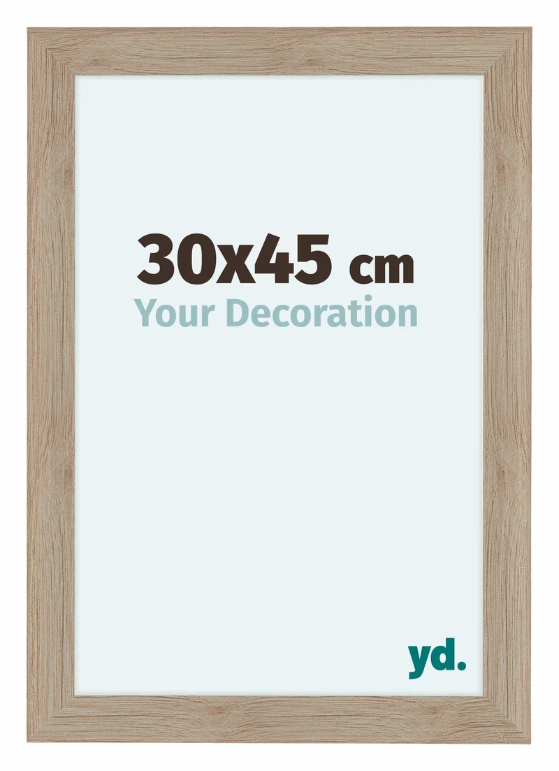 Bilderrahmen 30x45 cm - Eiche Hell - MDF - Como