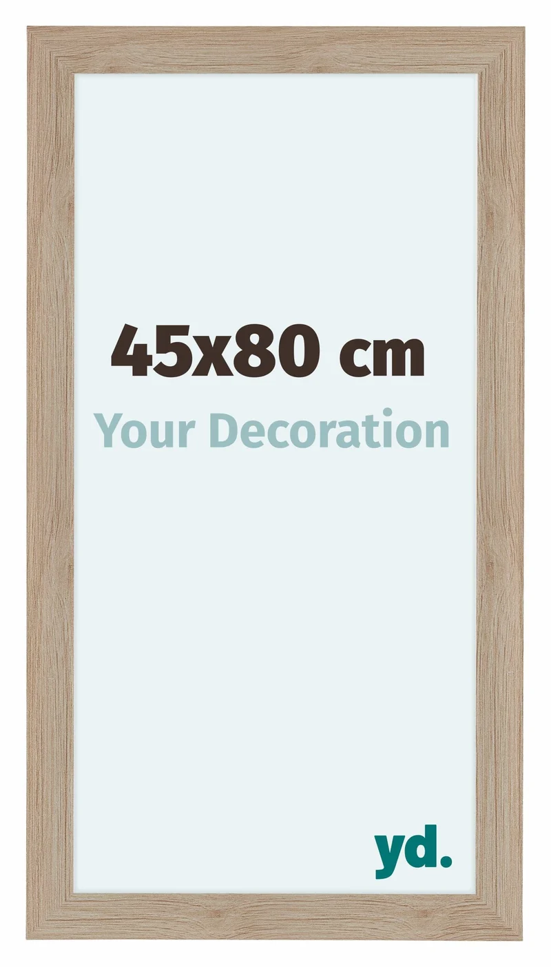 Bilderrahmen 45x80 cm - Eiche Hell - MDF - Como