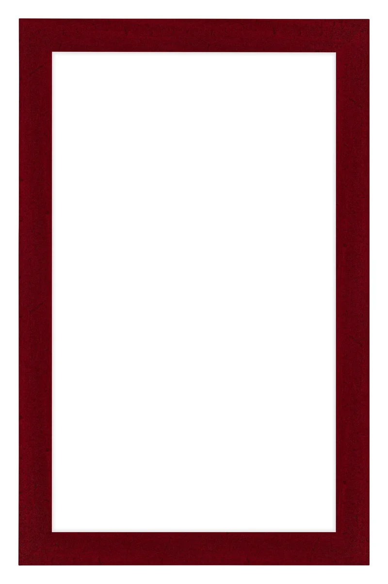 Bilderrahmen 30x50 cm - Weinrot Gewischt - MDF - Como