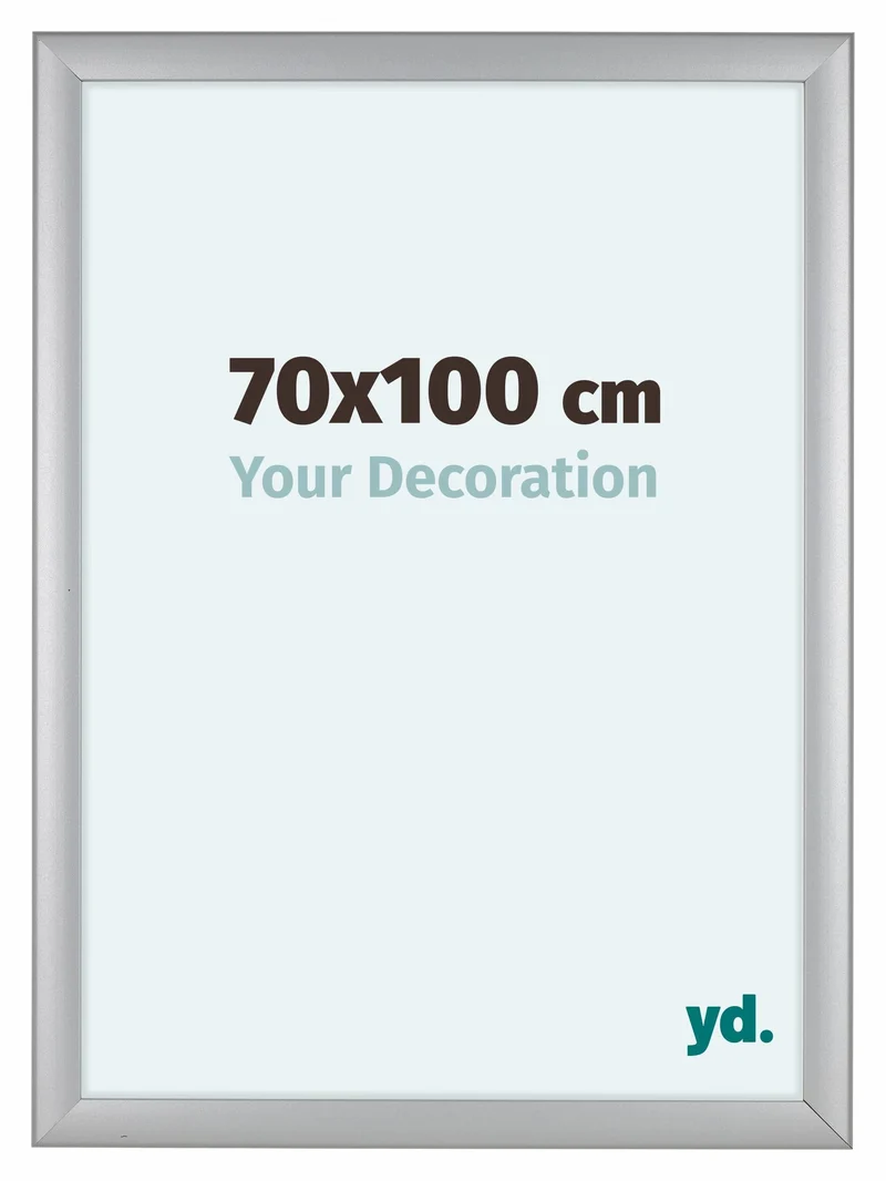 Bilderrahmen 70x100 cm - Silber Matt - MDF - Como
