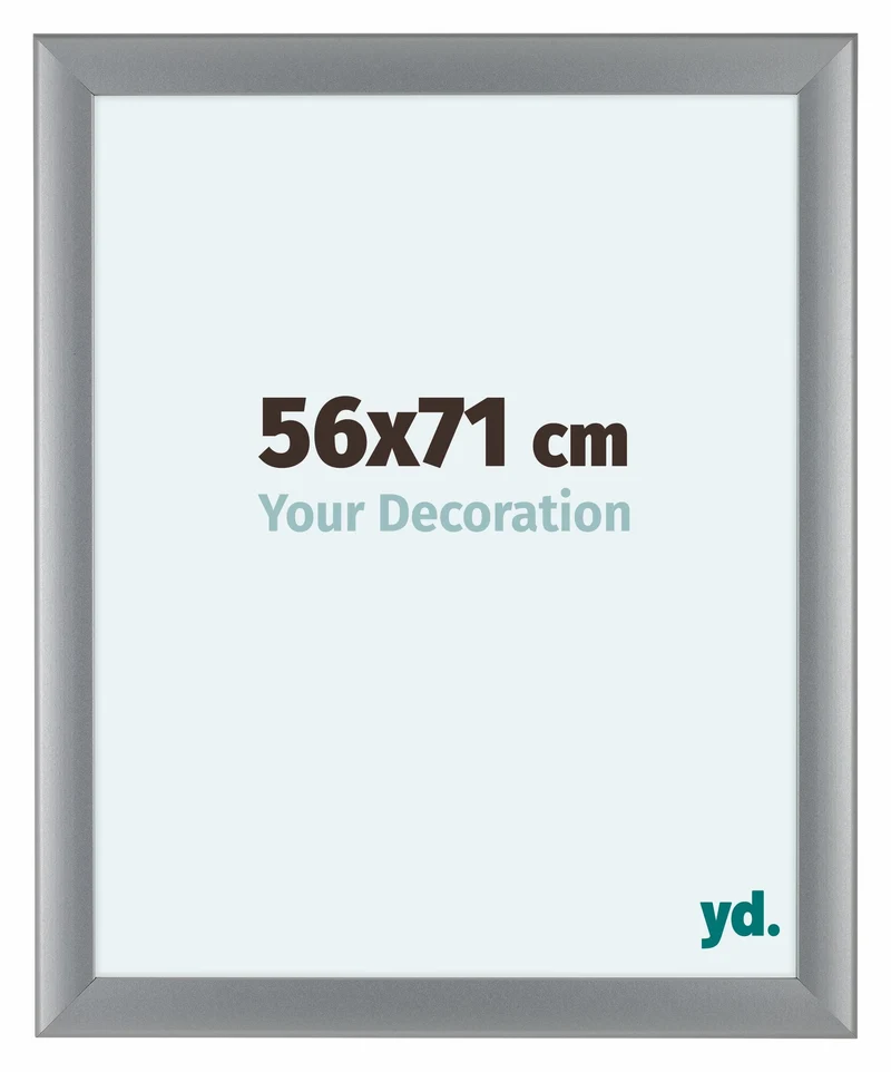 Bilderrahmen 56x71 cm - Silber Matt - MDF - Como
