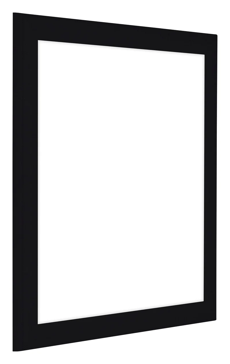 Bilderrahmen 20x20 cm - Schwarz Hochglanz - MDF - Como