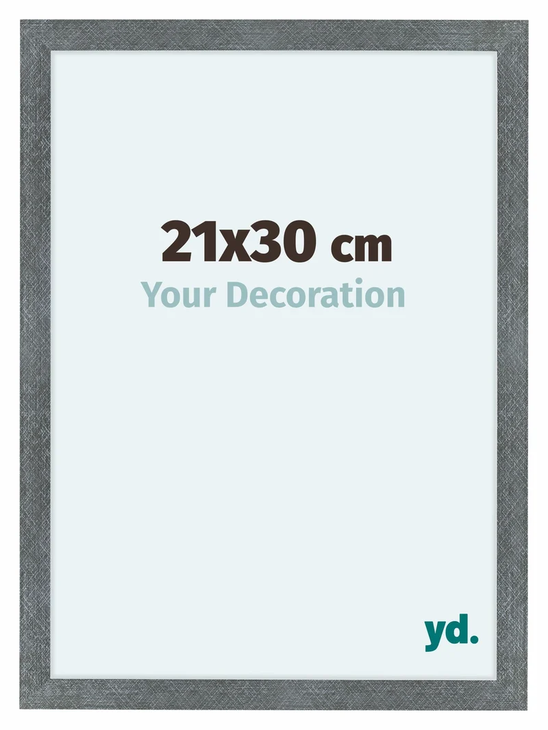 Bilderrahmen 21x30 cm - Eisen Gewischt - MDF - Como