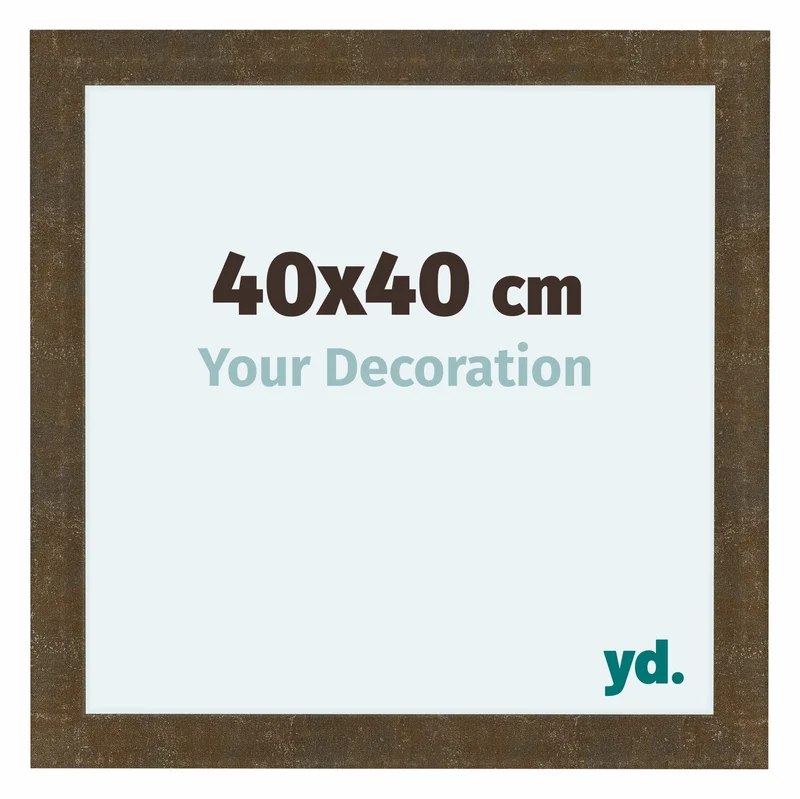 Bilderrahmen 40x40 cm - Gold Antik - MDF - Como