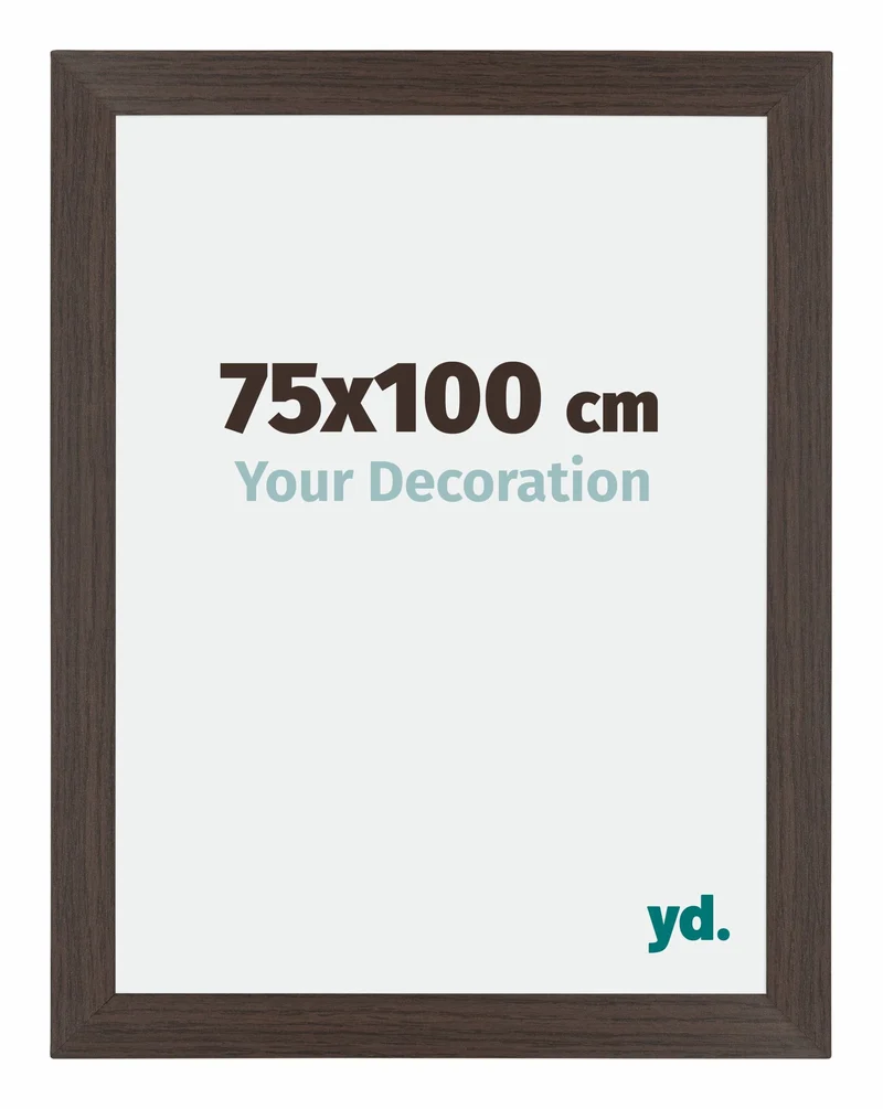 Bilderrahmen 75x100 cm - Eiche Dunkel - MDF - Mura