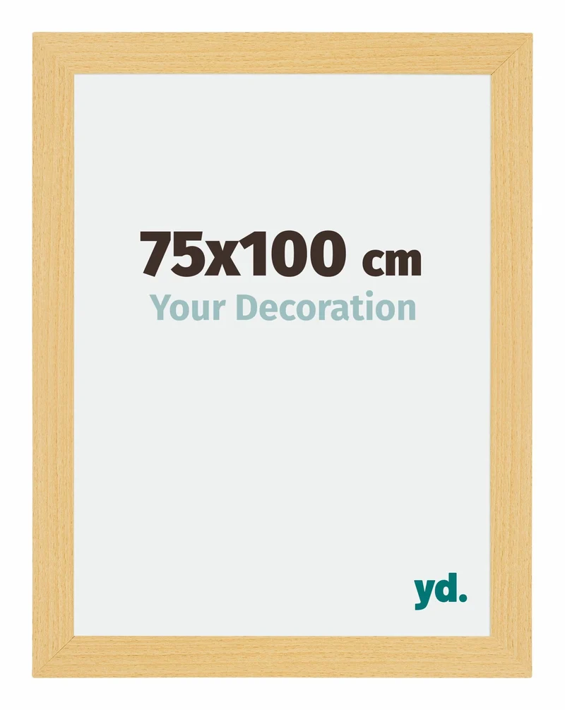 Bilderrahmen 75x100 cm - Buche Dekor - MDF - Mura