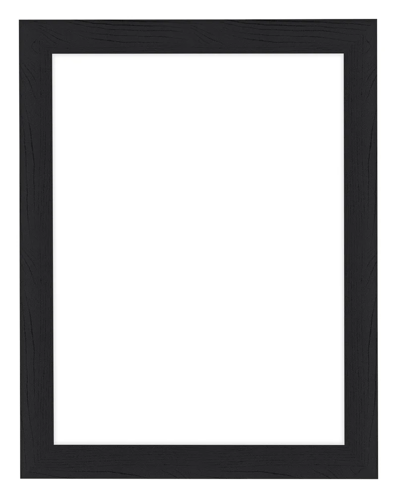 Bilderrahmen 60x80 cm - Schwarz Gemasert - MDF - Como