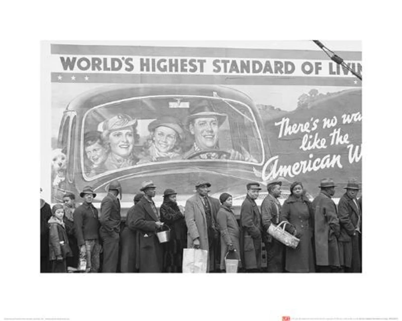 Kunstdruck Time Life - World's Highest Standard of Living 40x50cm