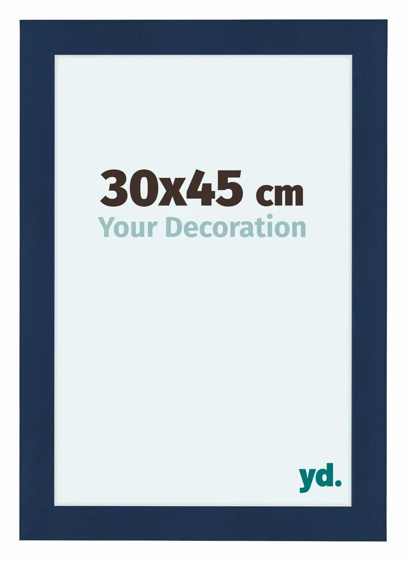 Bilderrahmen 30x45 cm - Dunkelblau Gewischt - MDF - Como