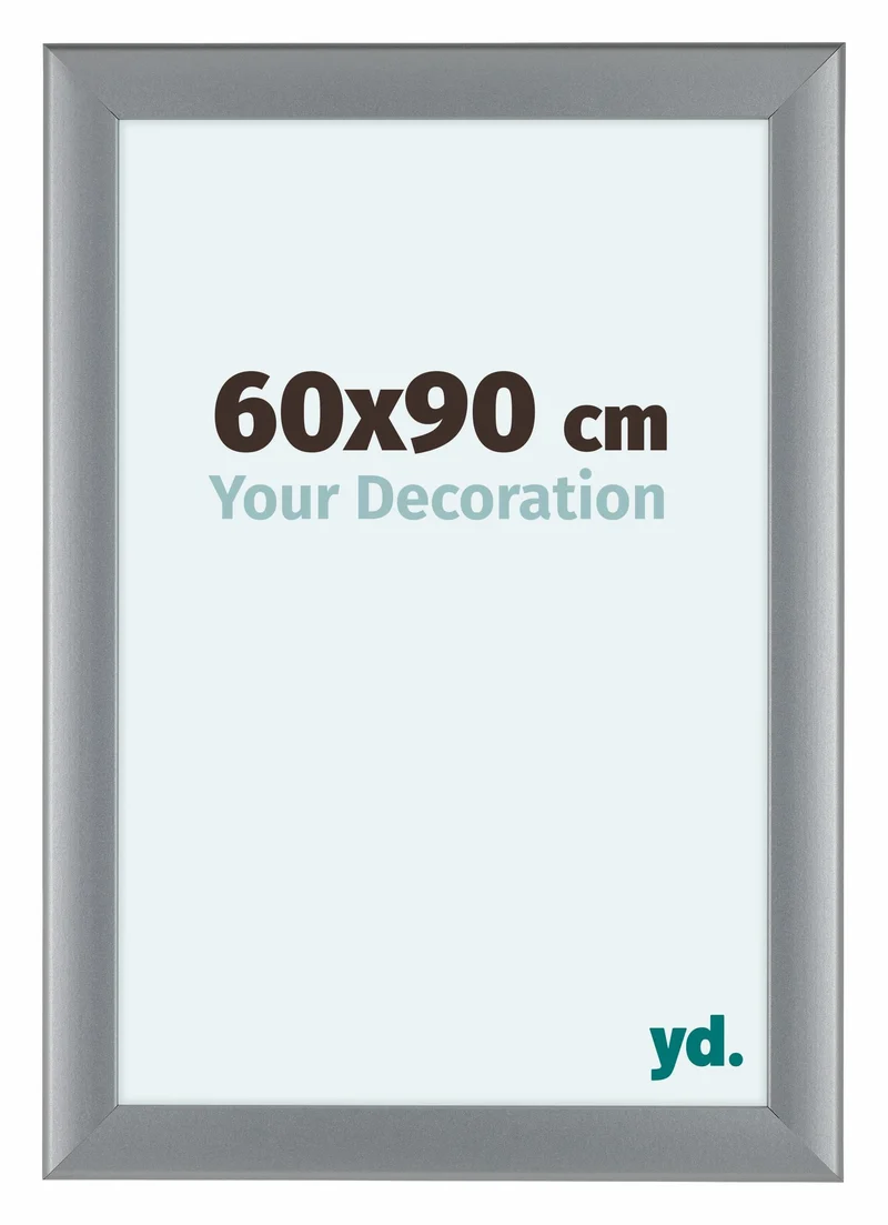 Bilderrahmen 60x90 cm - Silber Matt - MDF - Como