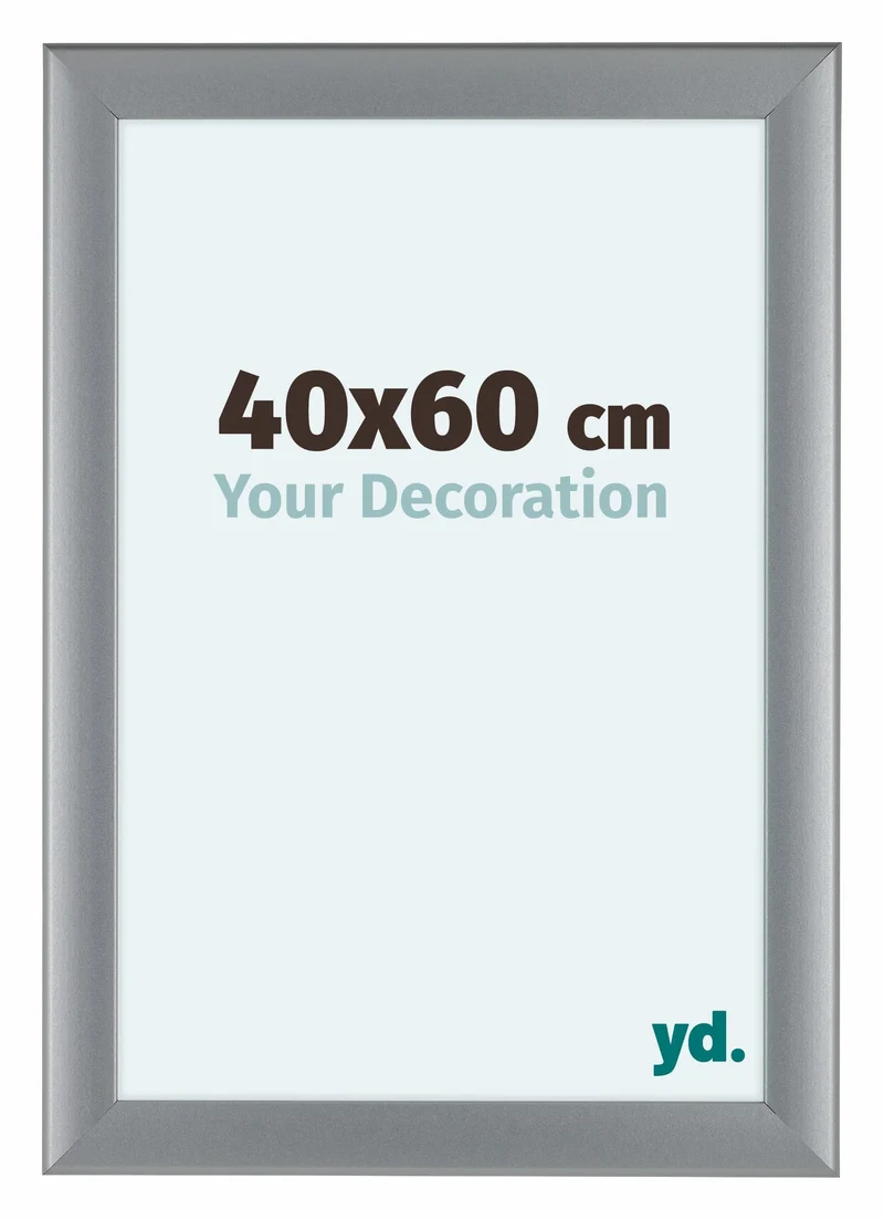Bilderrahmen 40x60 cm - Silber Matt - MDF - Como