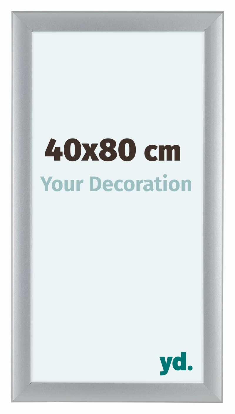 Bilderrahmen 40x80 cm - Silber Matt - MDF - Como
