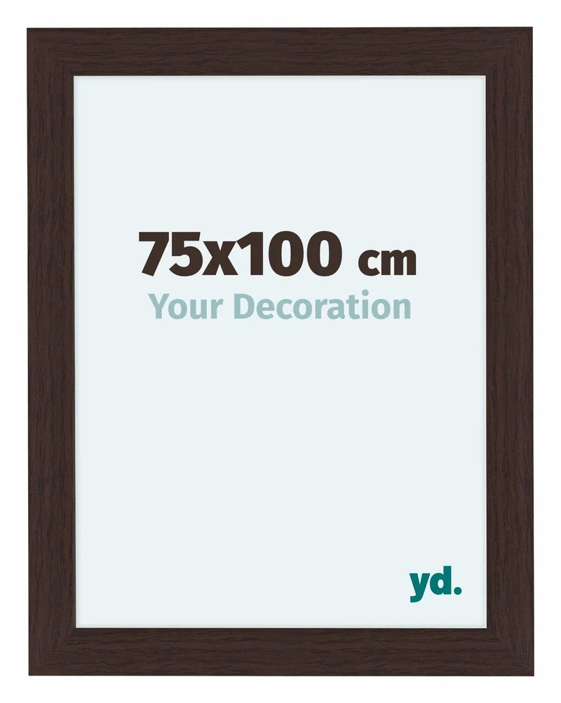 Bilderrahmen 75x100 cm - Eiche Dunkel - MDF - Como