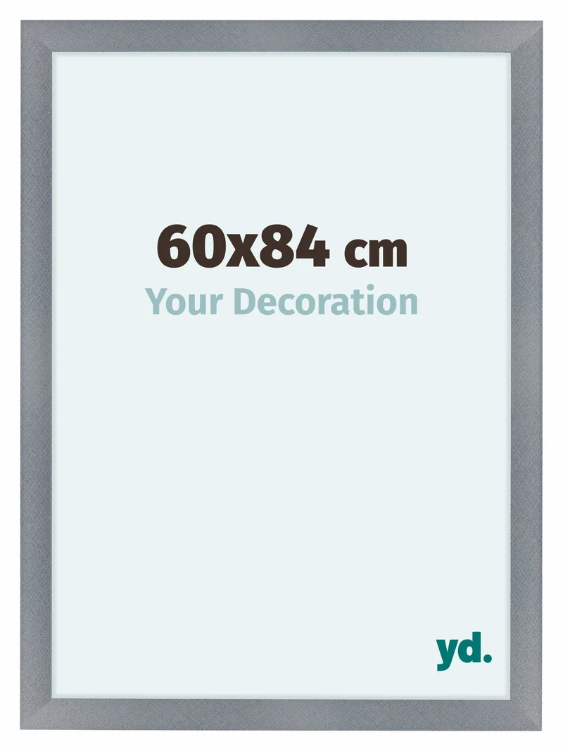 Bilderrahmen 60x84 cm - Aluminium - Gebürstet - MDF - Como