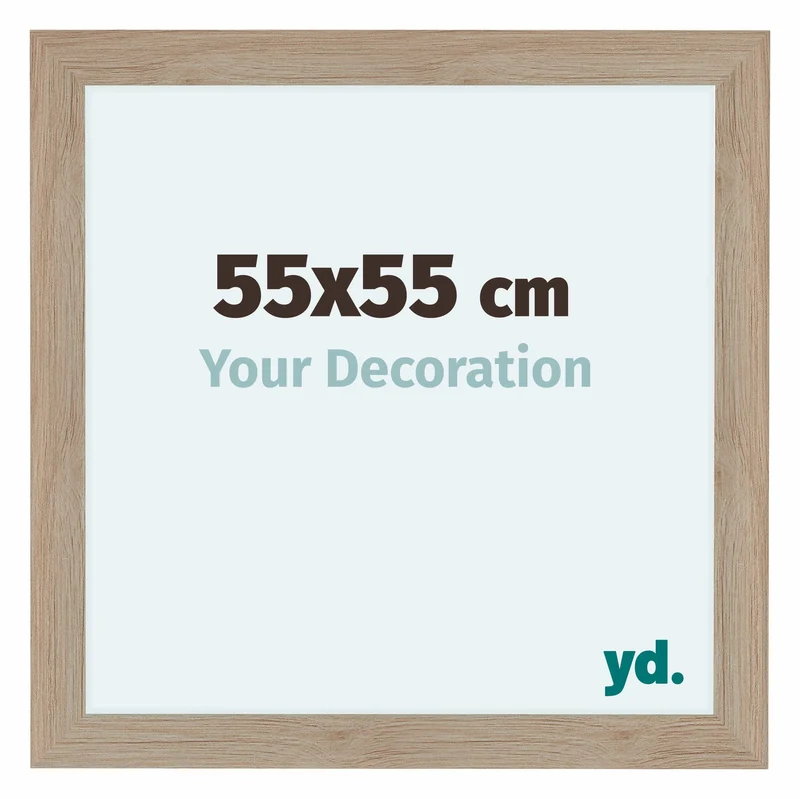 Bilderrahmen 55x55 cm - Eiche Hell - MDF - Como